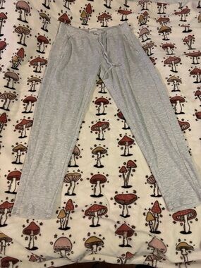 Light Gray Drawstring Jogger Pants